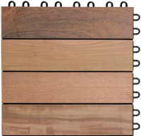 Wood Deck Tile Ipe Unoiled
