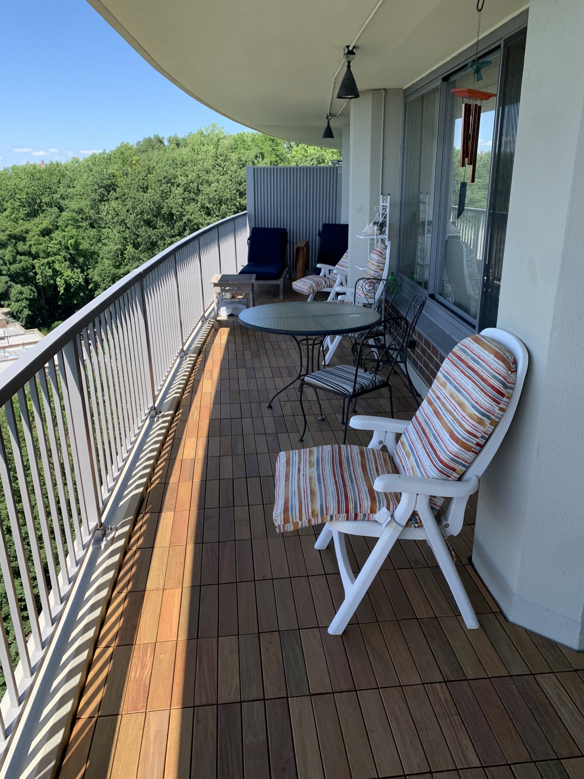 Before and After Ipe Wood Deck Tiles